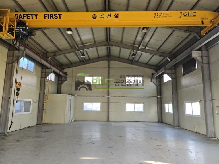 화성시 만세구 향남읍 송곡리 공장 월세 향남공장임대 2.8톤호이스트 보증금 1,500/월세 150만원 | 10540 사진 4